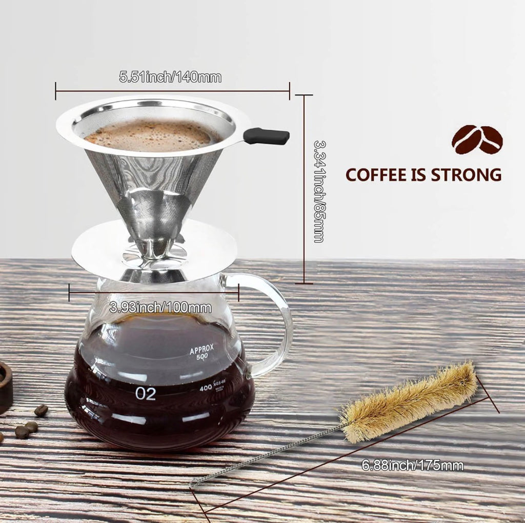 Pour Over Coffee Dripper Filter
