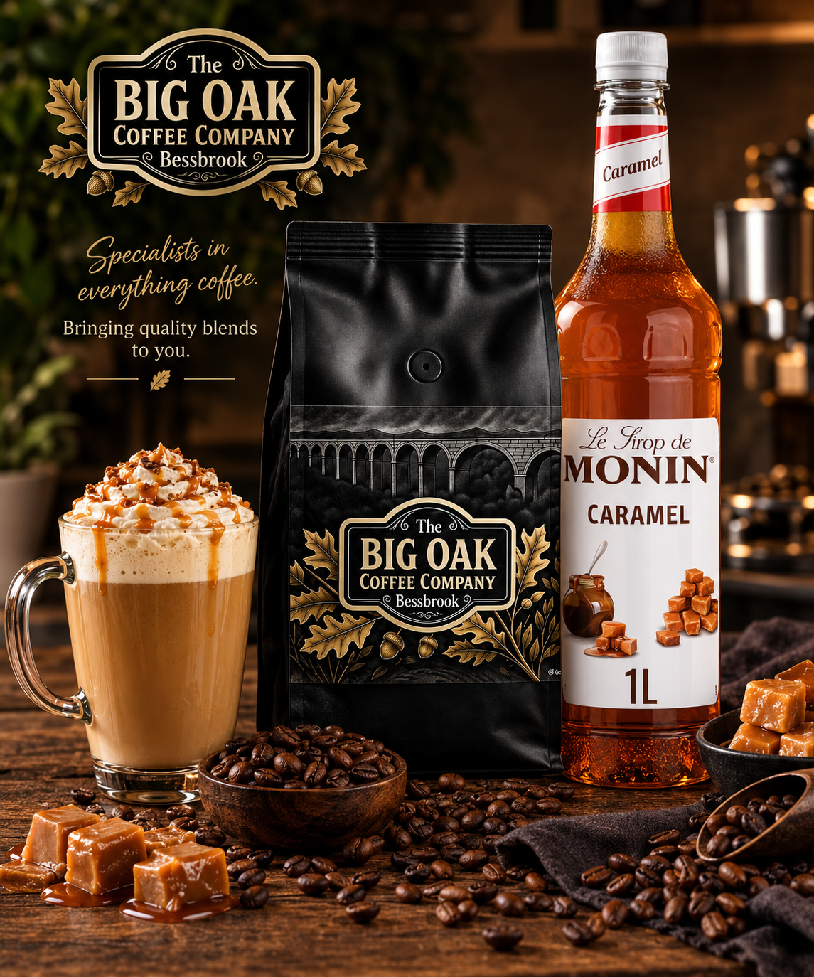 1 Kg Cuore d Oro & Monin 1Lt Syrup